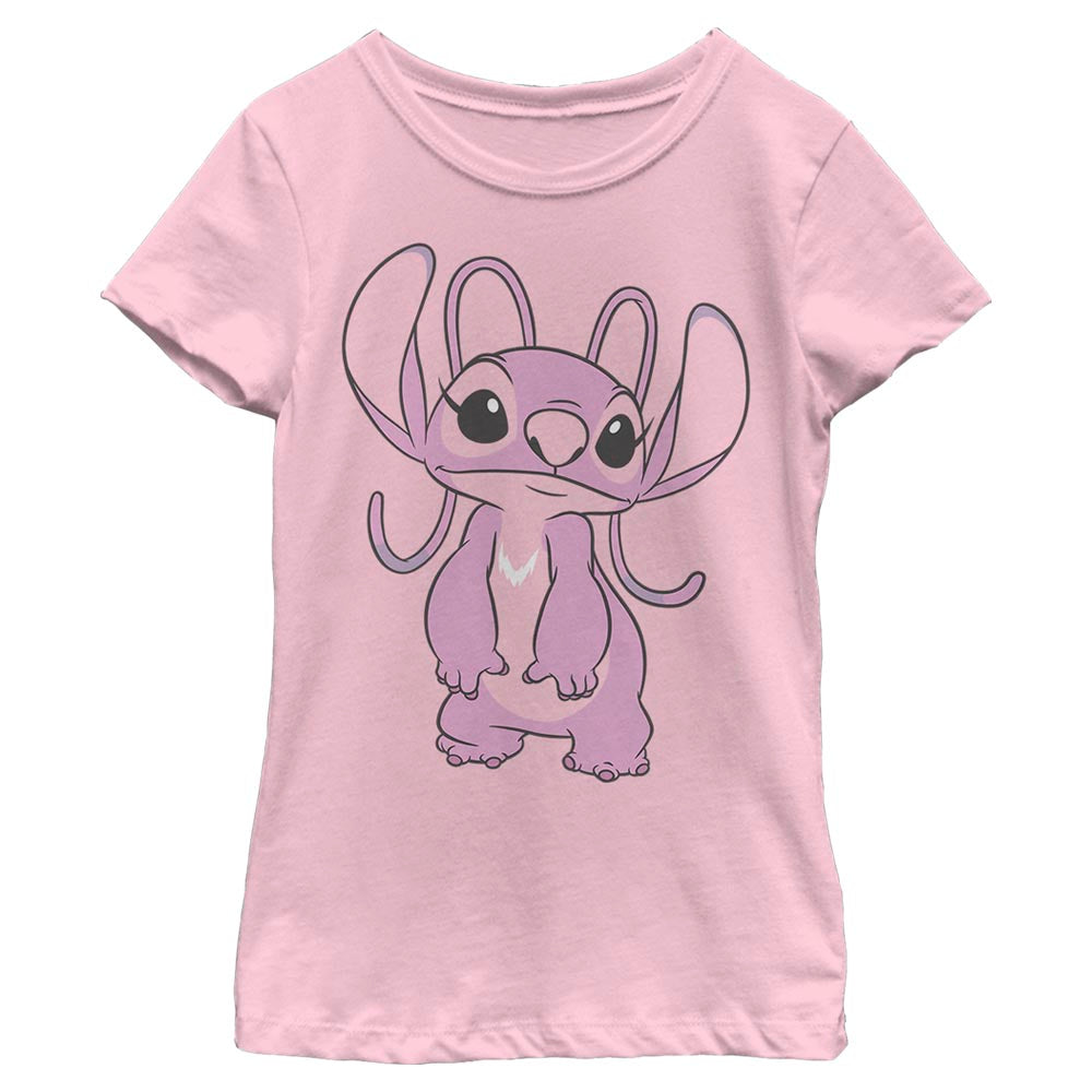 Girl's Disney Lilo And Stitch Big Angel T-Shirt