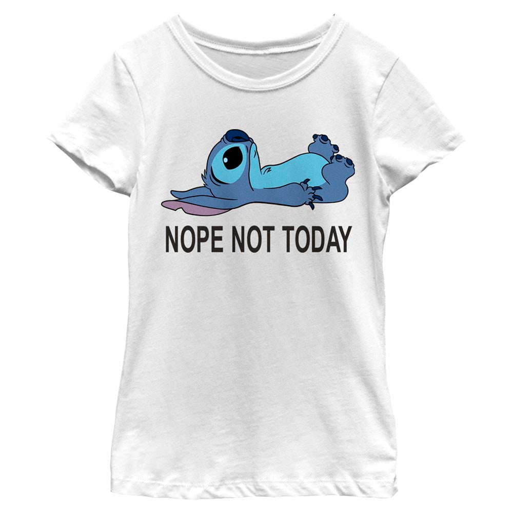 Girl's Disney Stitch Nope Not Today T-Shirt
