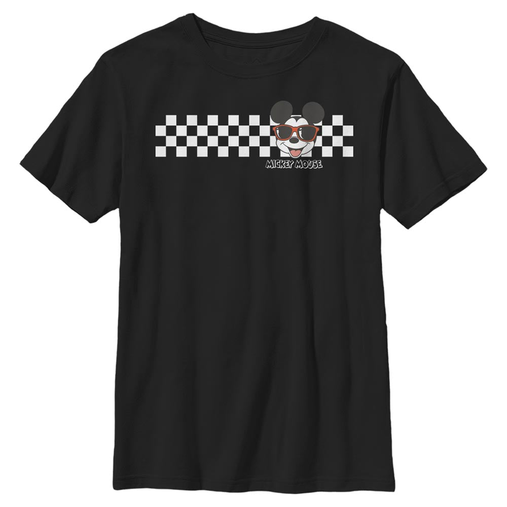 Boy's Disney RACER MICKEY MOUSE CHECKERS T-Shirt