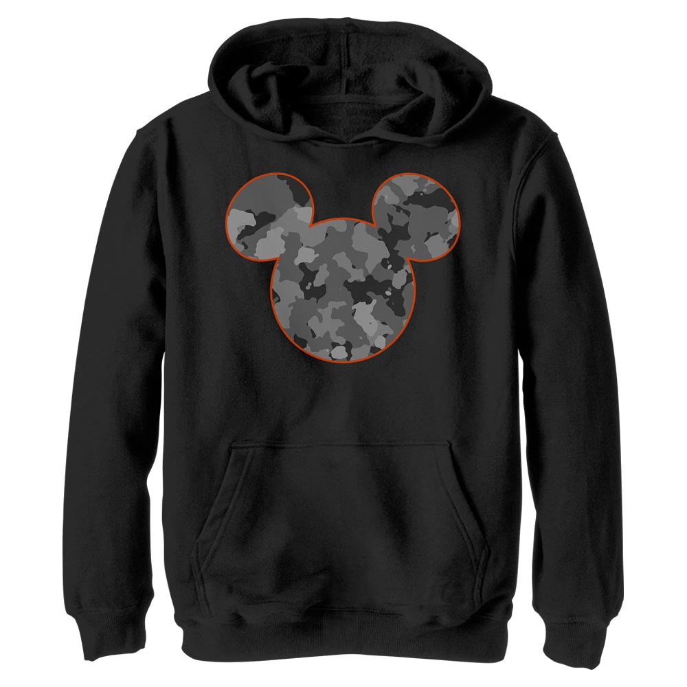 Boy's Disney Camo Mickey Mouse Icon Lightweight Hoodie