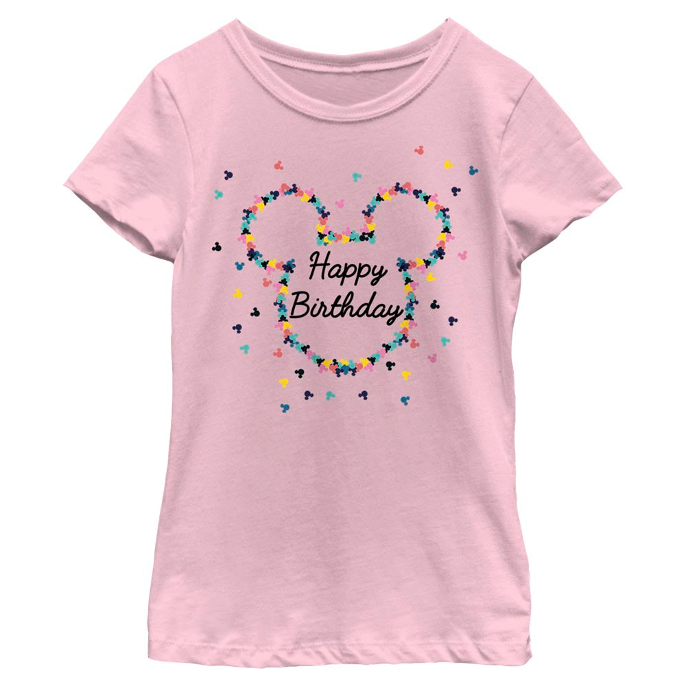 Girl's Disney Mickey Mouse Birthday Frame T-Shirt