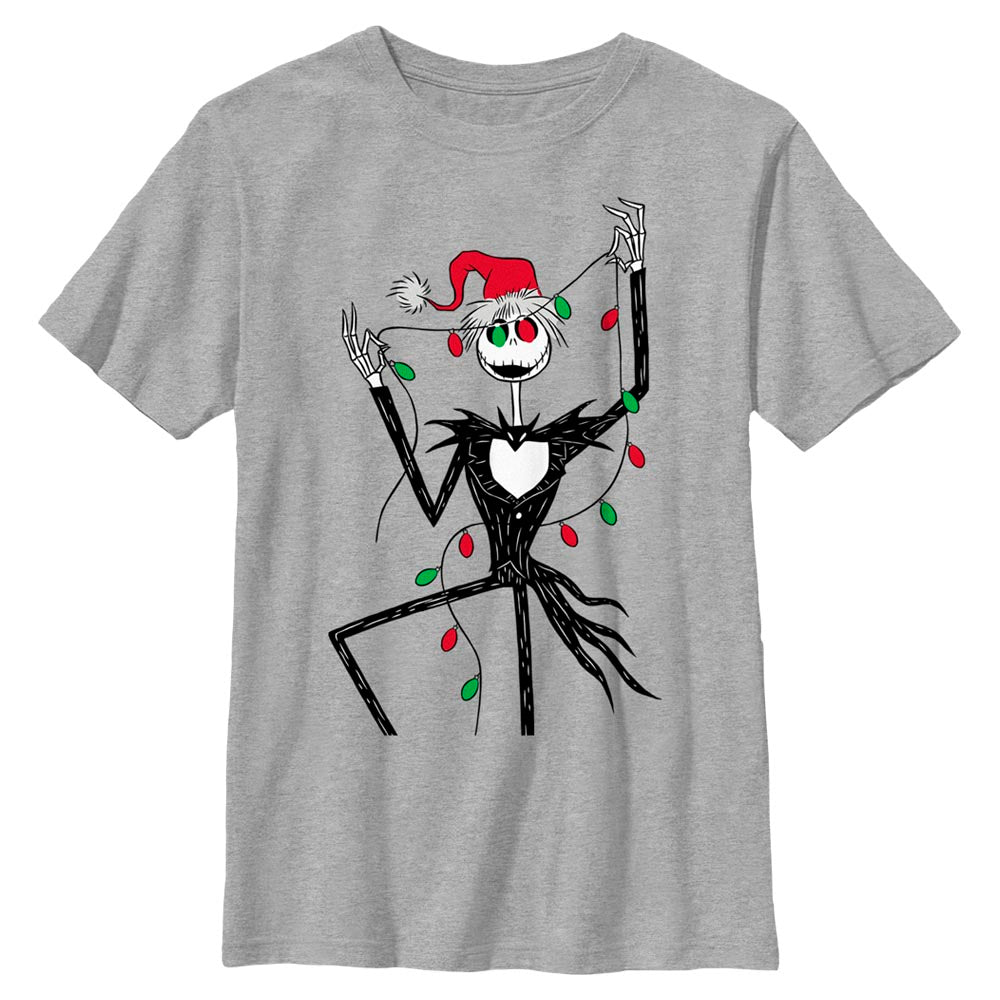 Boy's Disney Jack Skellington Nightmare Before Christmas LIGHTS T-Shirt