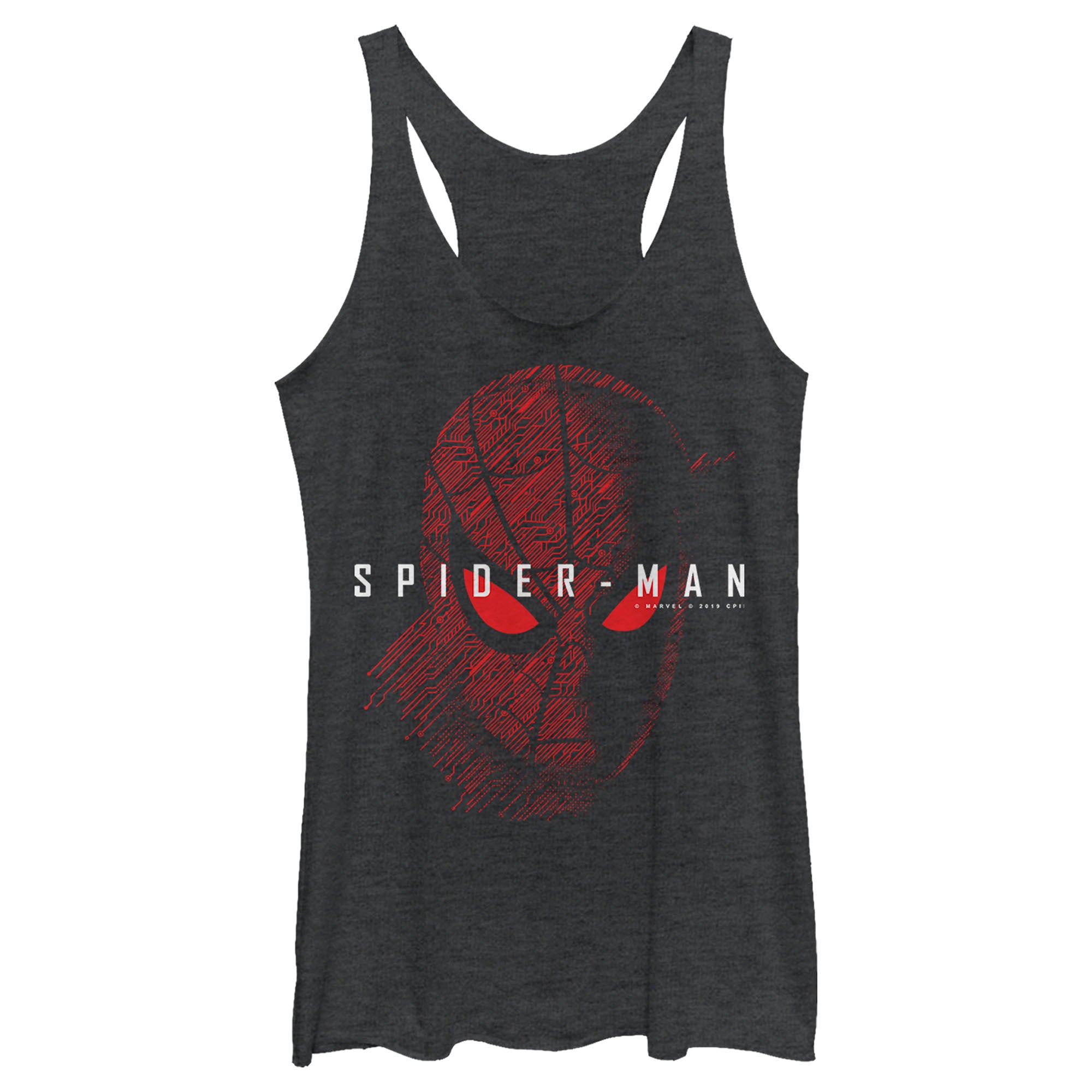 Junior's Marvel Spider-Man Simple Tech Tank Top