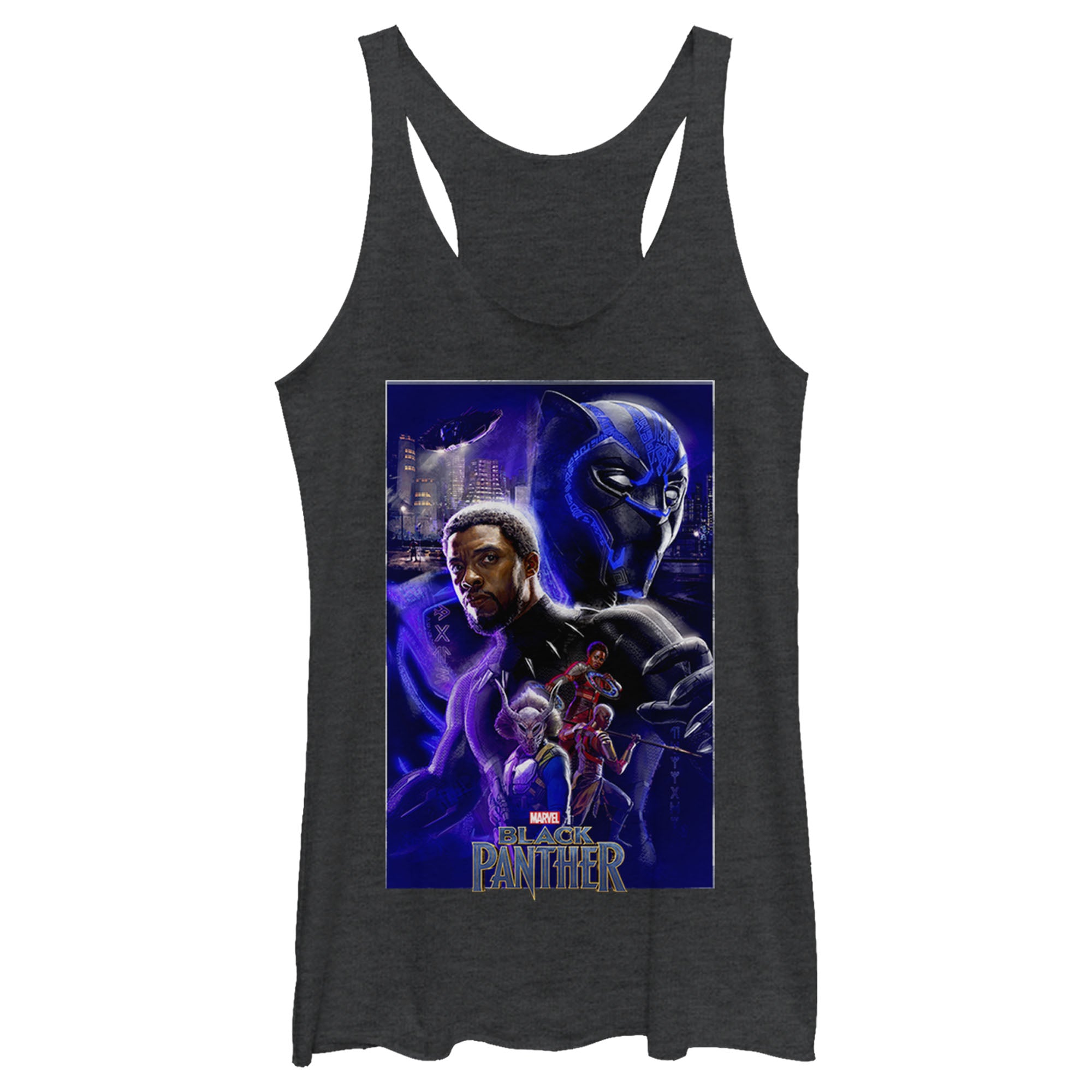 Junior's Marvel Black Panther Light Tank Top