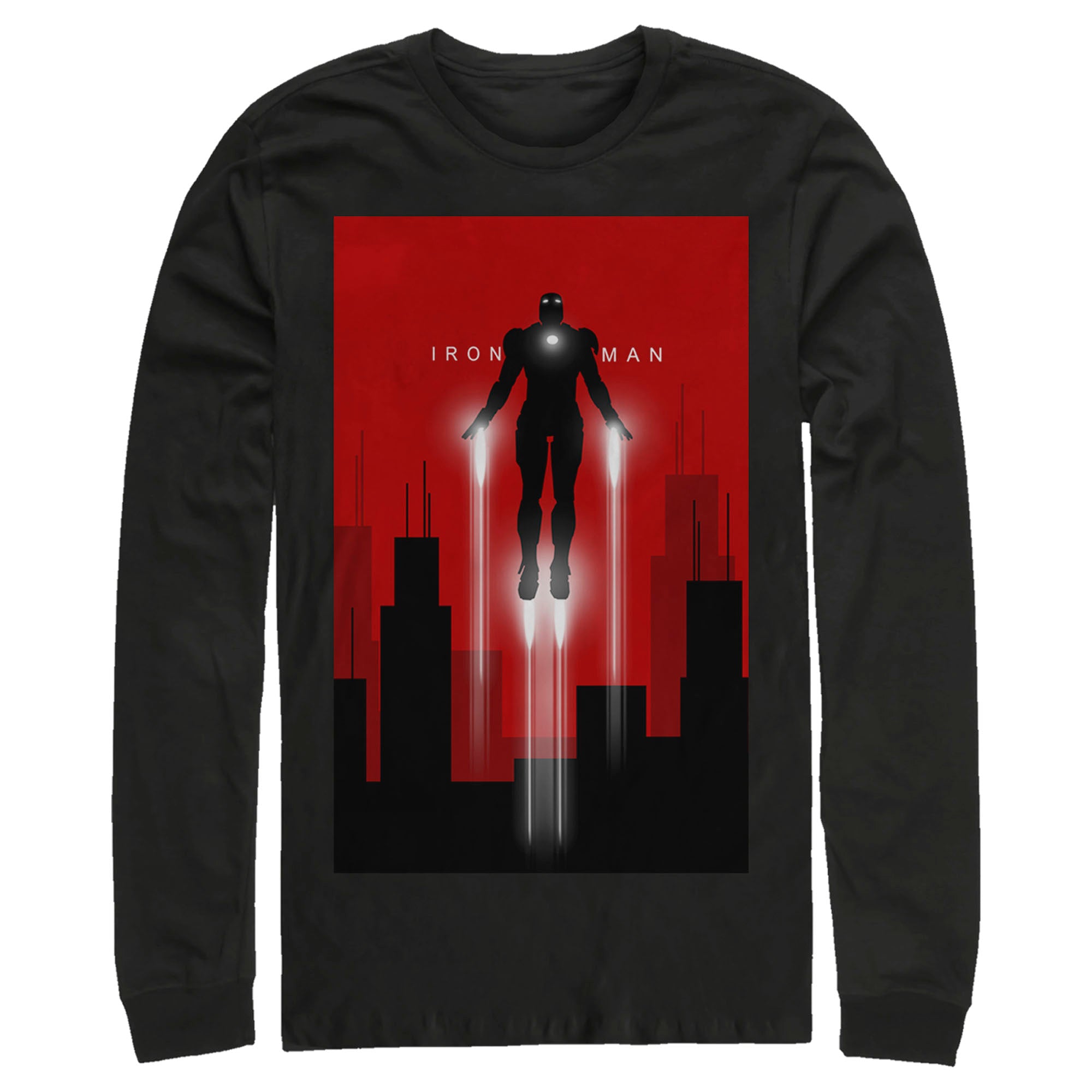 Men's Marvel Iron Man Take Off Long Sleeve T-Shirt