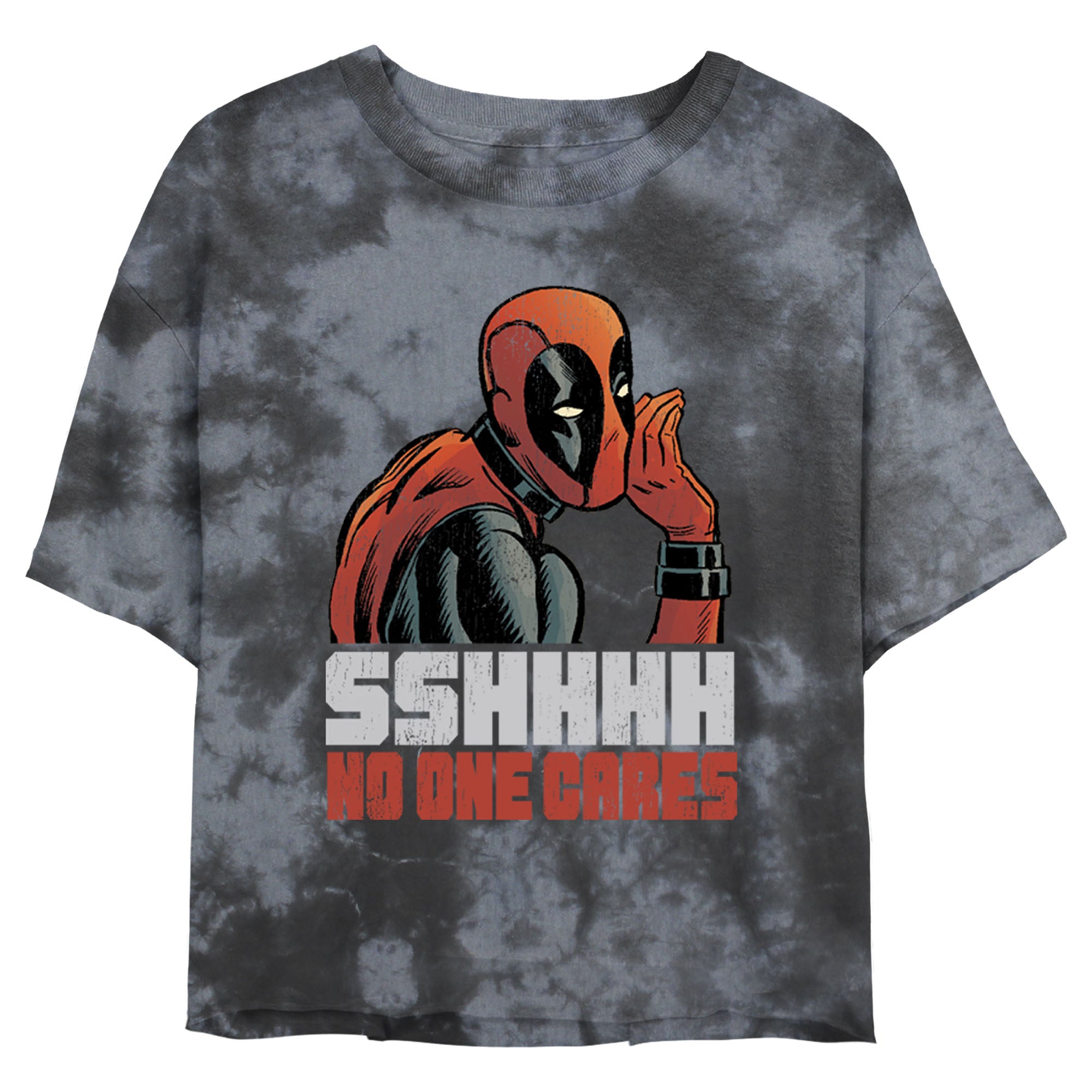 Junior's Marvel DeadPool One Bombard Tie-Dye T-Shirt