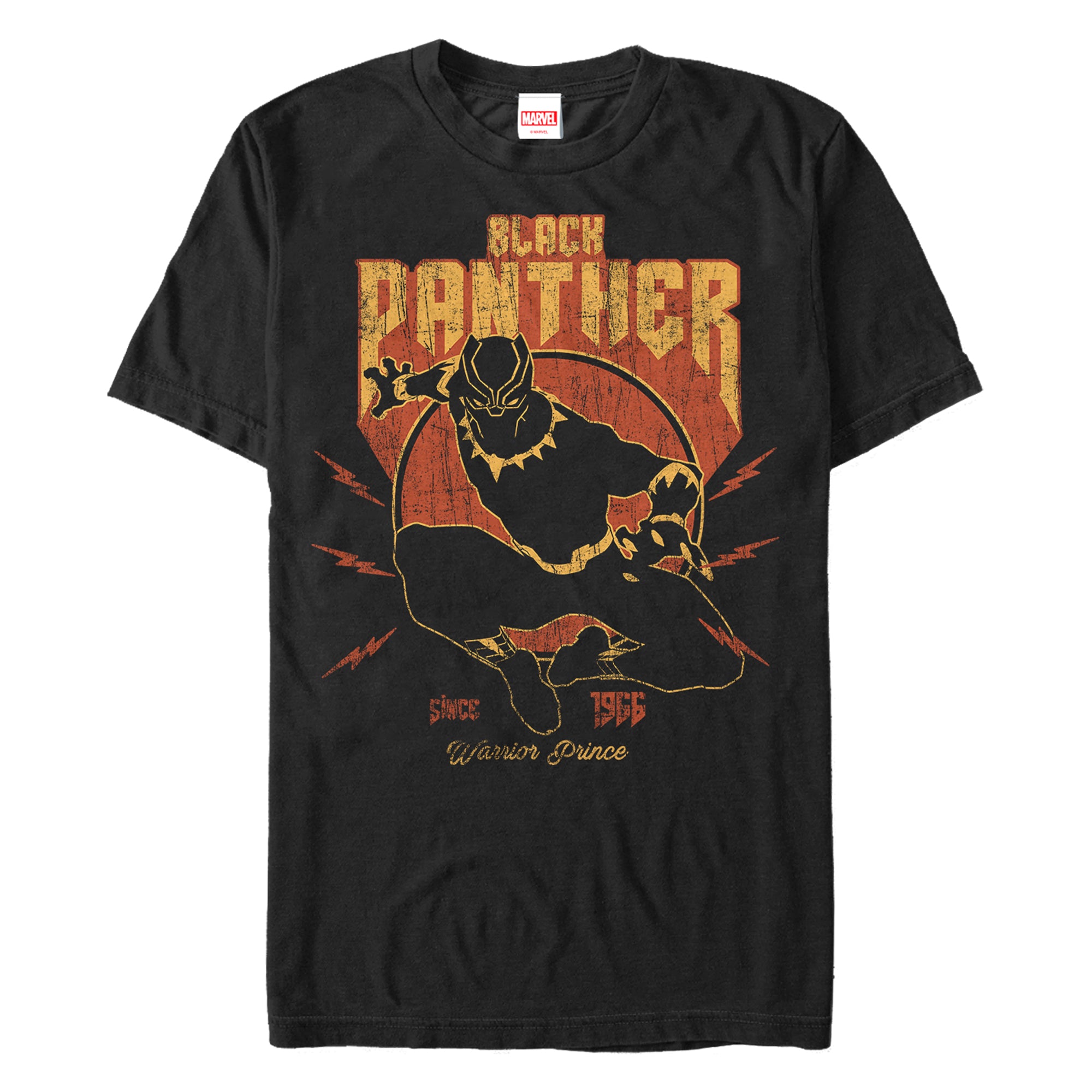 Men's Marvel Lighting Black Panther T-Shirt
