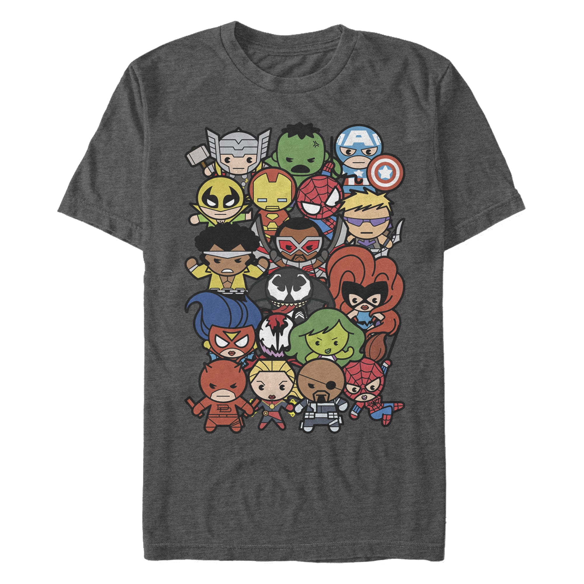 Men's Marvel Super Hero Pile Up T-Shirt