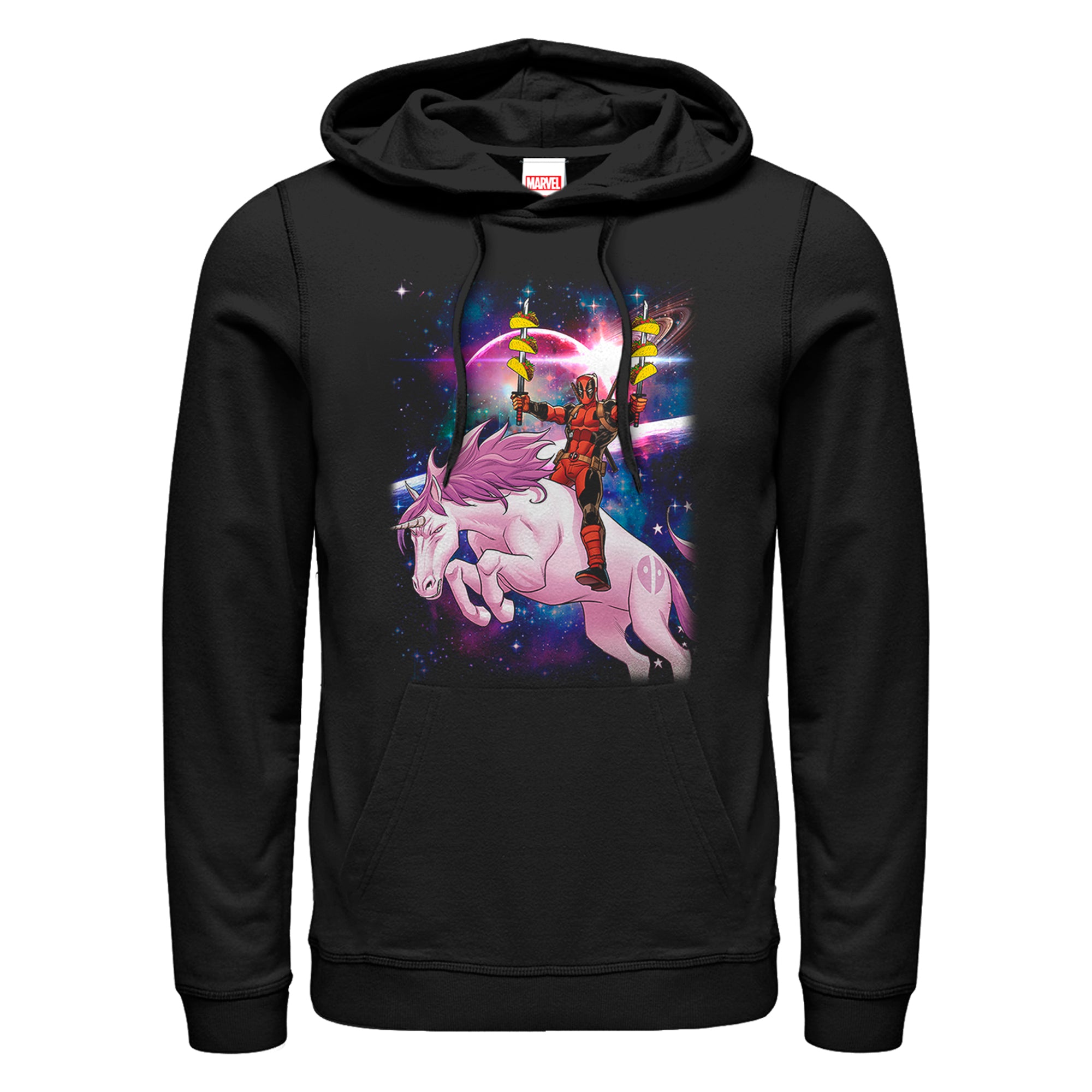 Men's Marvel DeadPool Taco Unicorn Lightweight Hoodie