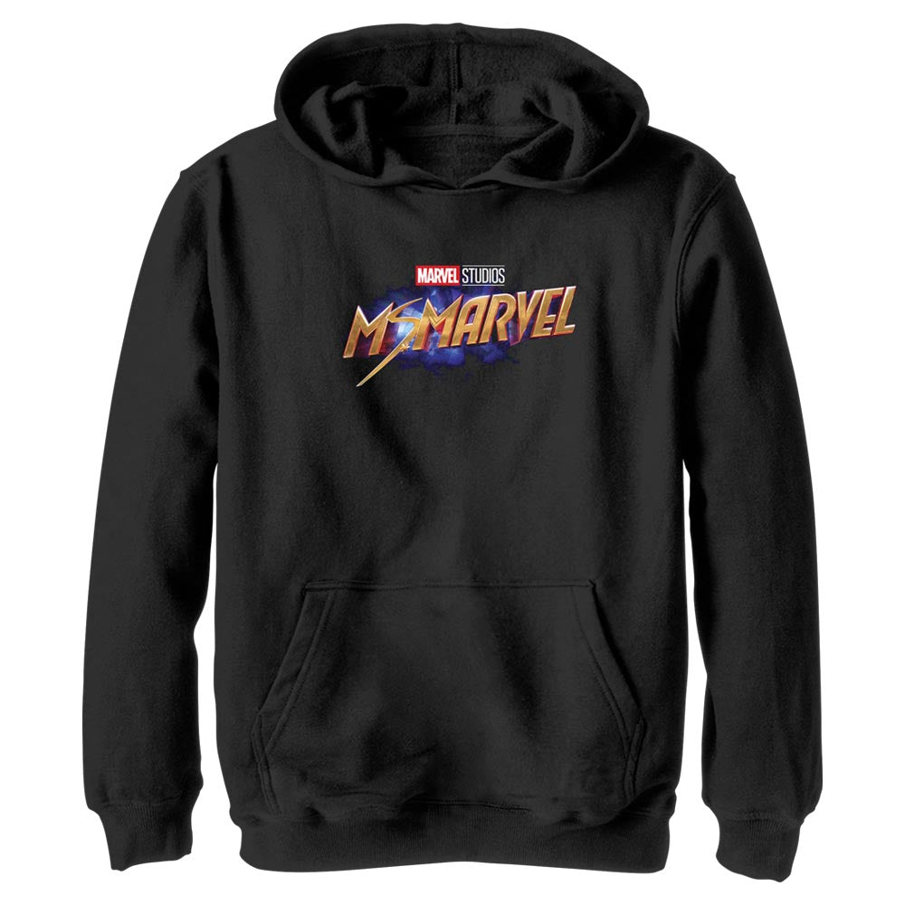 Boy's Marvel Ms Marvel Logo Lightweight Hoodie