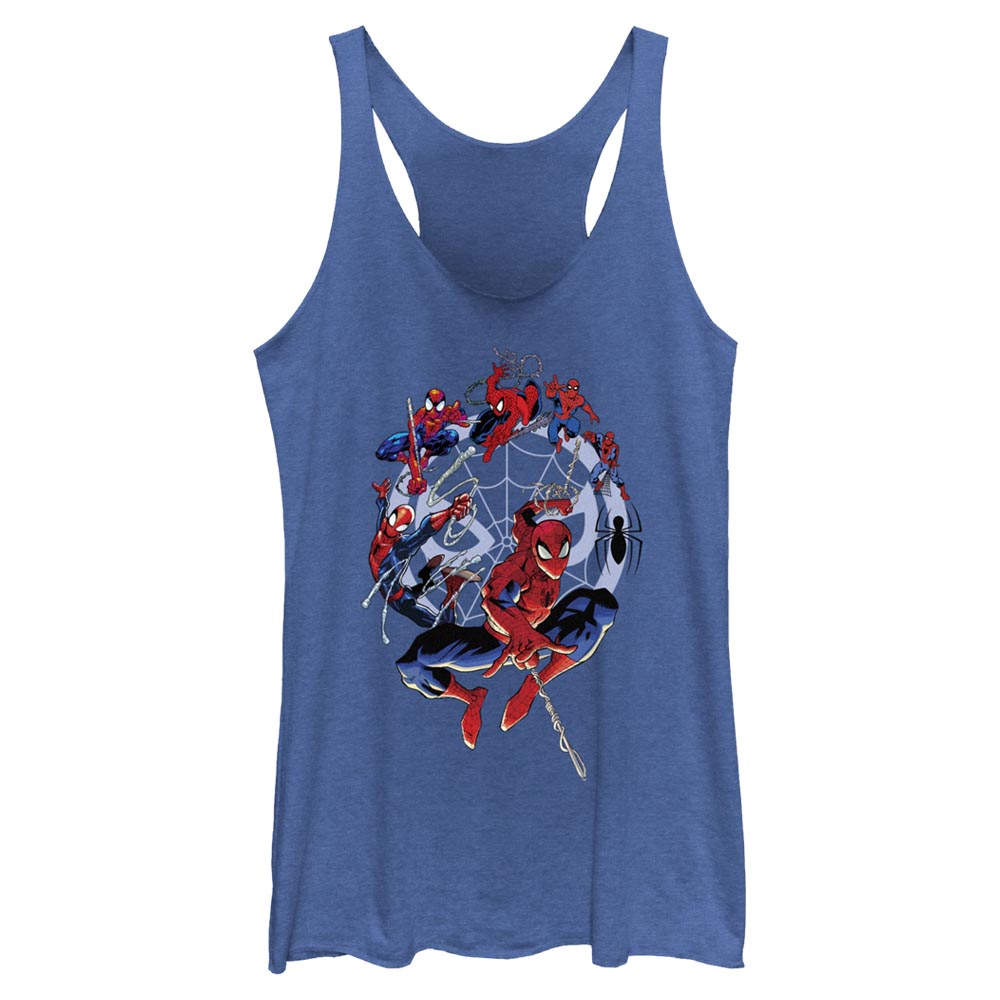 Junior's Marvel SPIDER-MAN CIRCLE EVOLUTION Tank Top