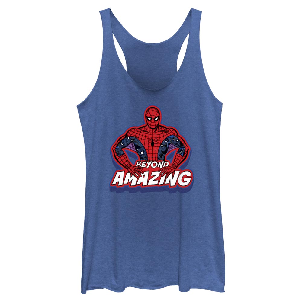 Junior's Marvel SPIDER-MAN POSE BEYOND Tank Top
