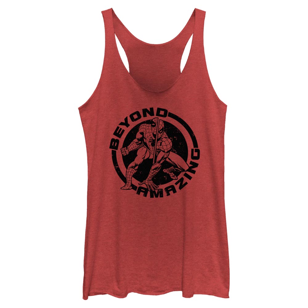 Junior's Marvel CIRCLE BEYOND Spider-Man AMAZING Tank Top