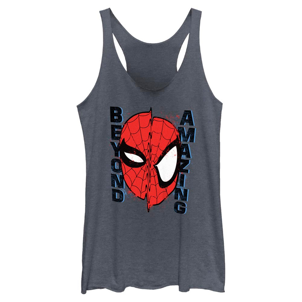Junior's Marvel BEYOND AMAZING Spider-Man WARP Tank Top