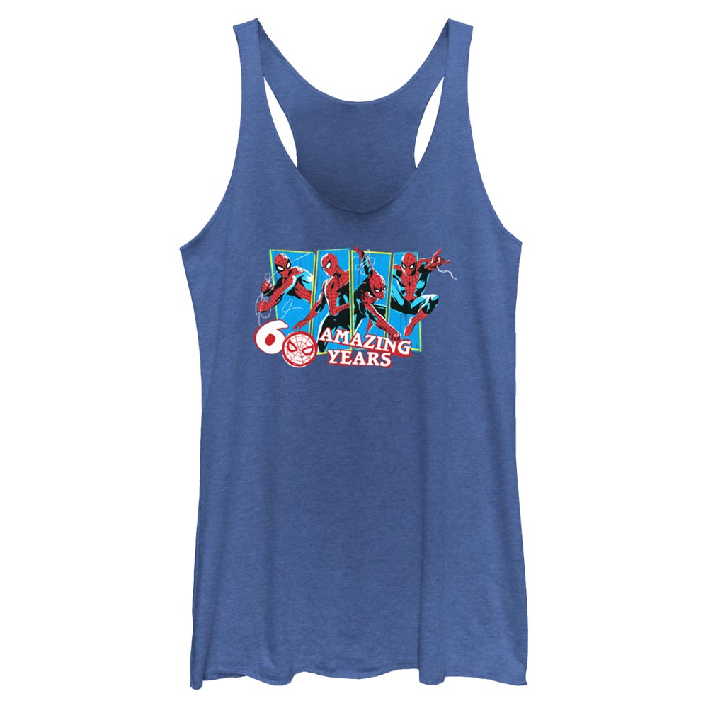 Junior's Marvel SPIDER-MAN 60 AMAZING YEARS Tank Top