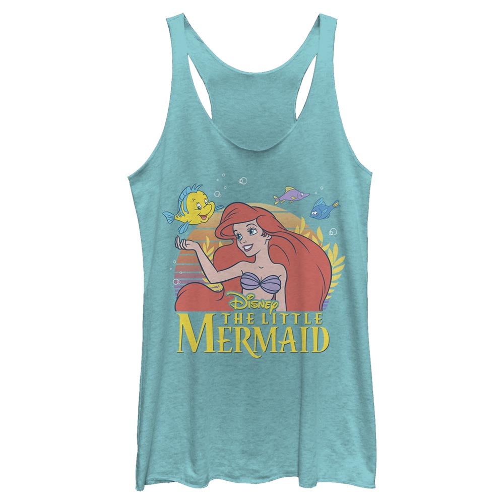 Junior's Disney Little Mermaid Title Tank Top