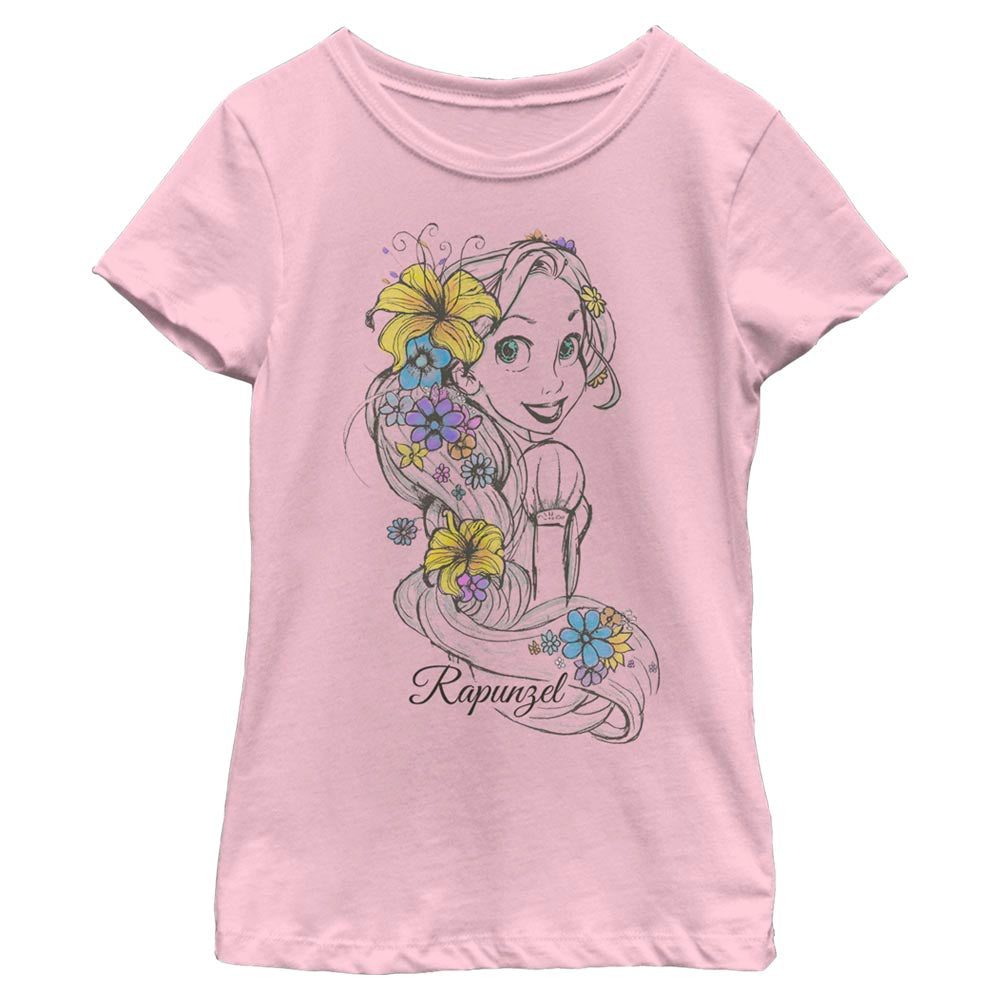Girl's Disney Rapunzel Sketch-All T-Shirt