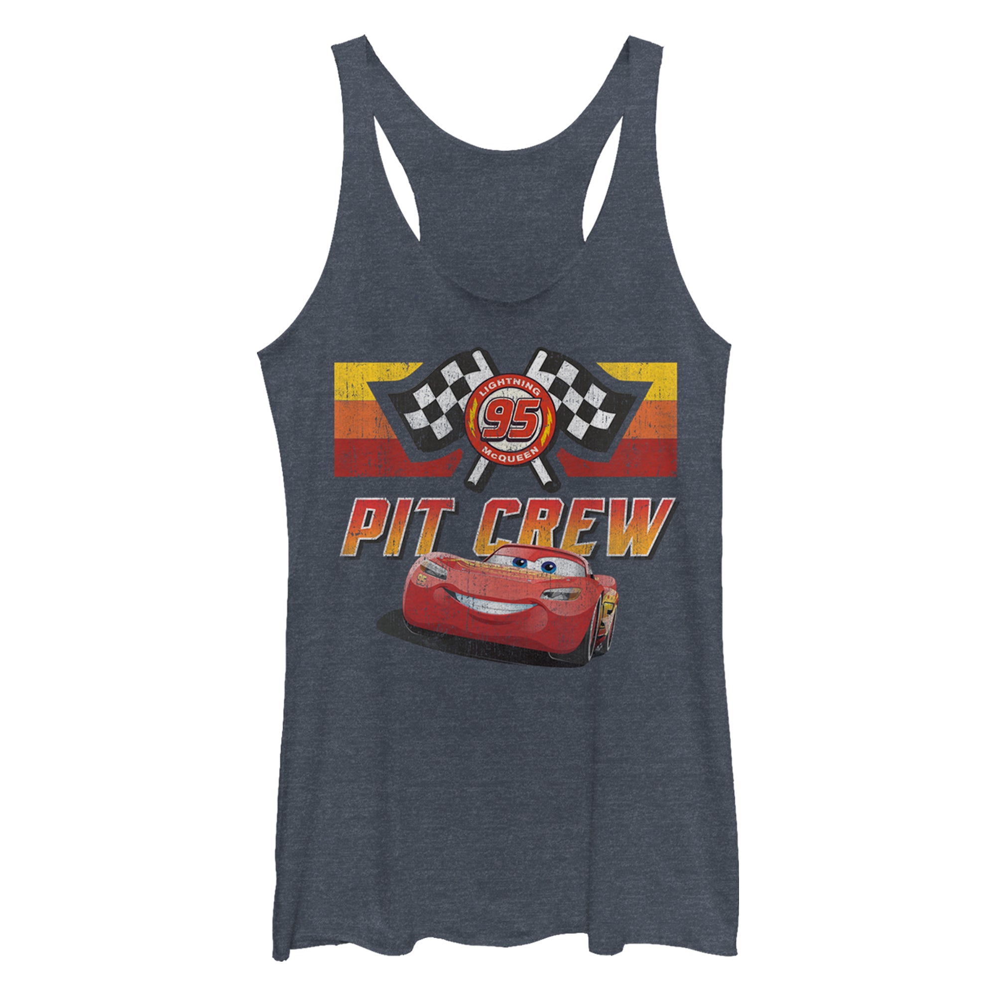 Junior's Disney Cars Pit Crew Tank Top