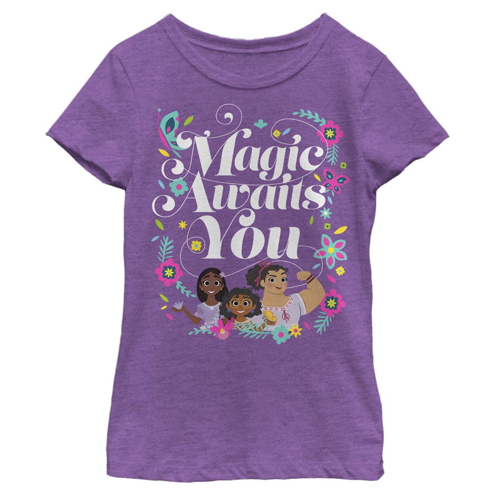 Girl's Disney Magic Awaits Encanto T-Shirt